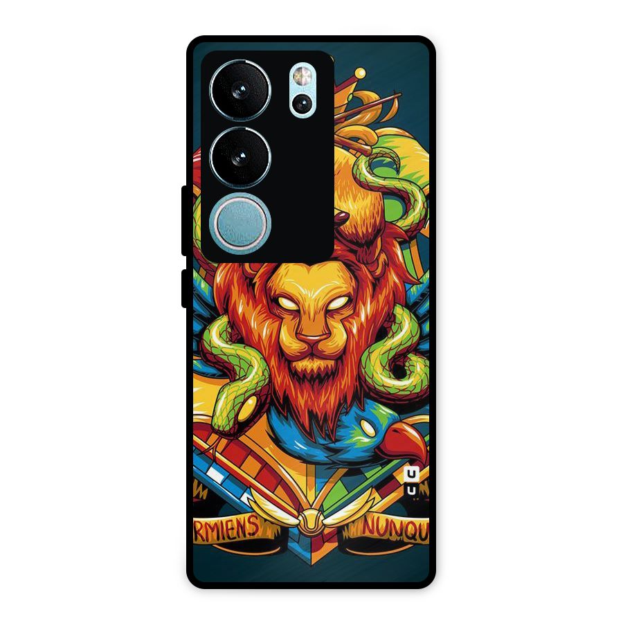 Animal Art Metal Back Case for Vivo V29