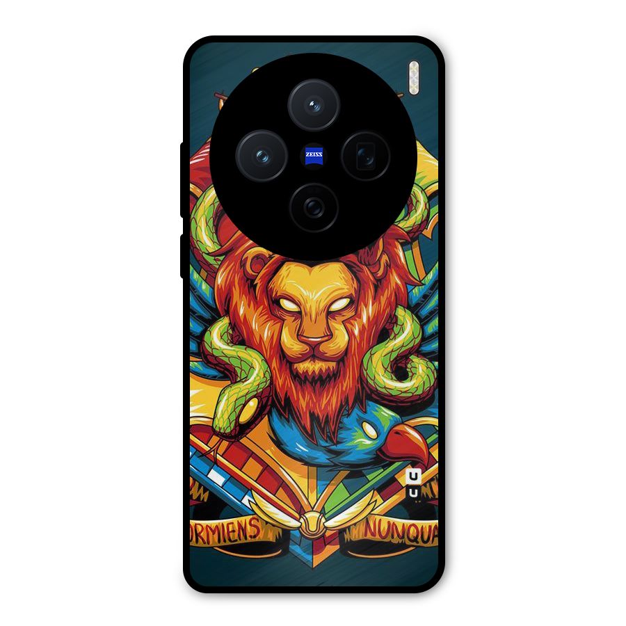 Animal Art Metal Back Case for Vivo X200
