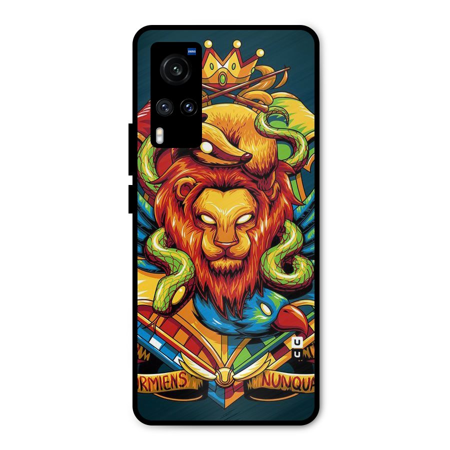 Animal Art Metal Back Case for Vivo X60