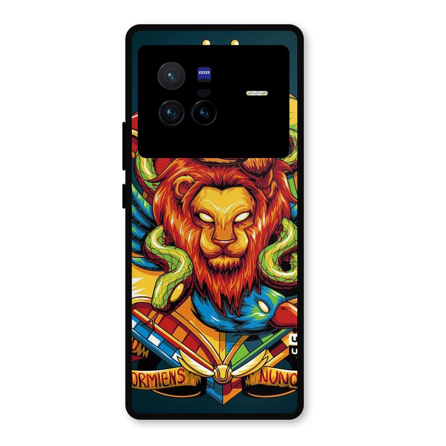 Animal Art Metal Back Case for Vivo X80