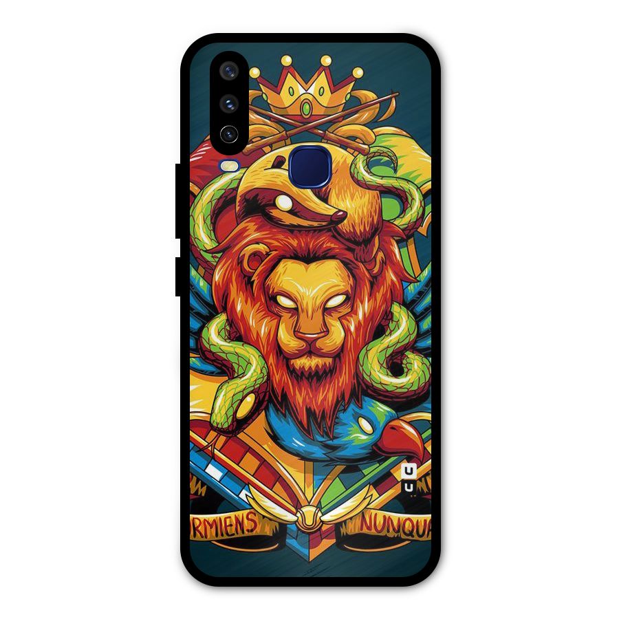Animal Art Metal Back Case for Vivo Y15