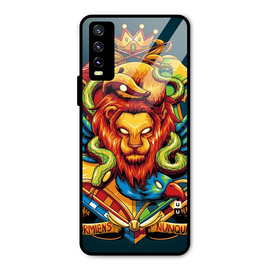 Animal Art Metal Back Case for Vivo Y20