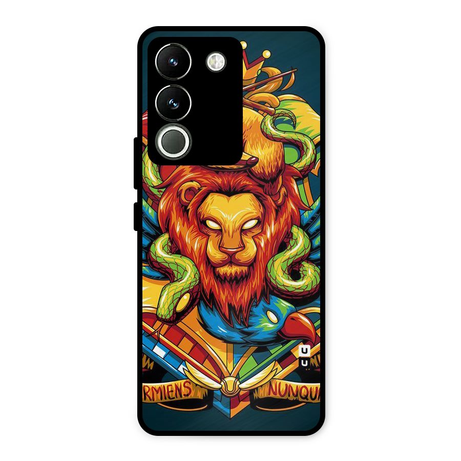 Animal Art Metal Back Case for Vivo Y200