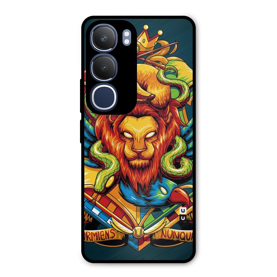 Animal Art Metal Back Case for Vivo Y29