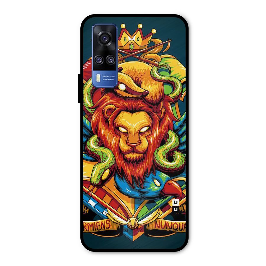 Animal Art Metal Back Case for Vivo Y31