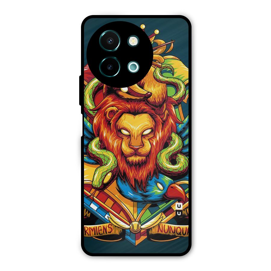 Animal Art Metal Back Case for Vivo Y58