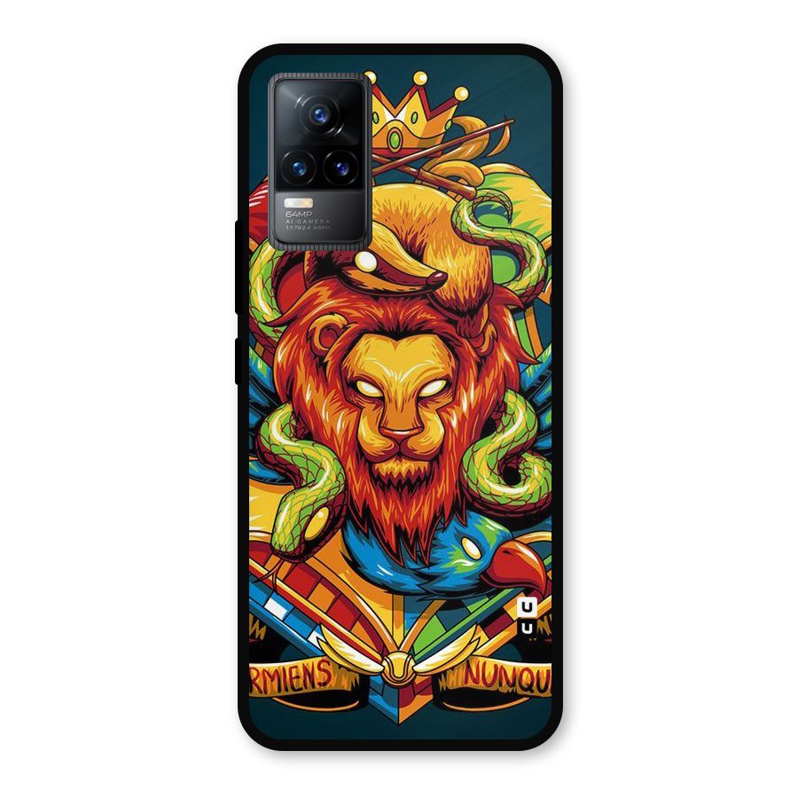 Animal Art Metal Back Case for Vivo Y73