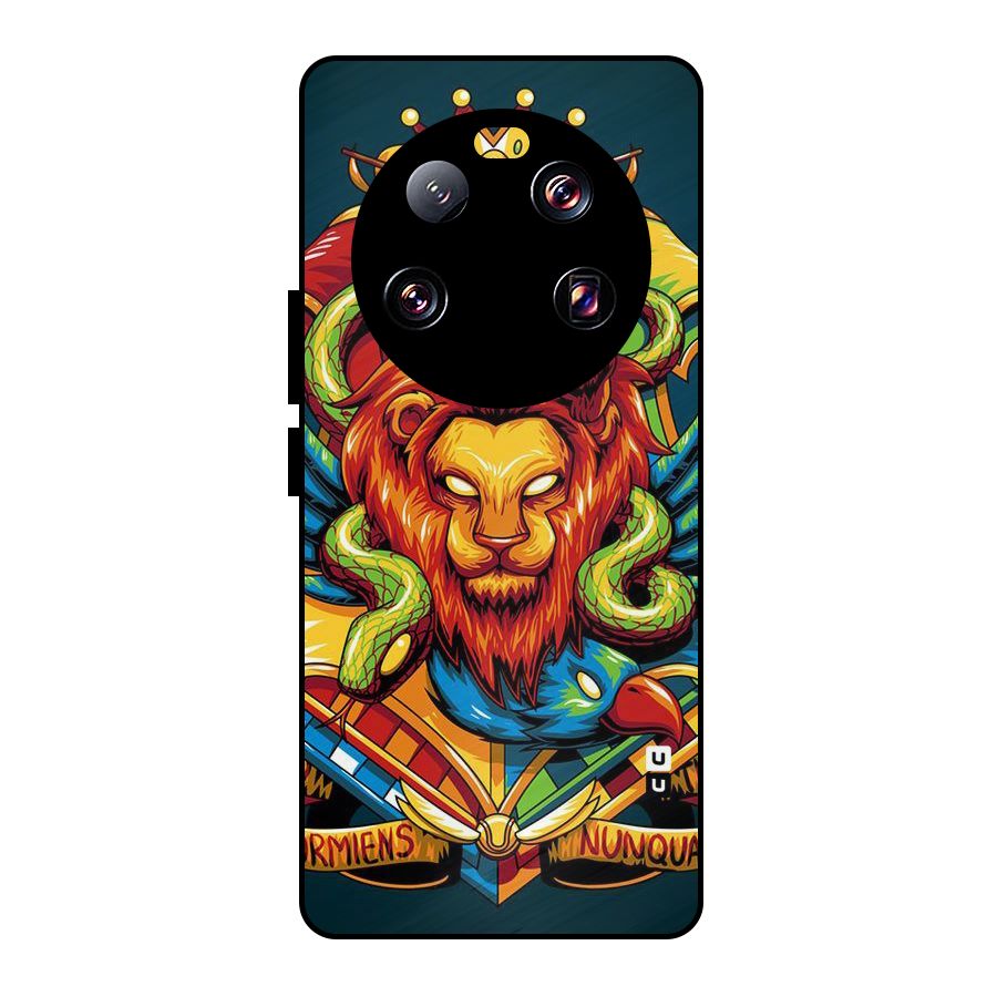 Animal Art Metal Back Case for Xiaomi 13 Ultra