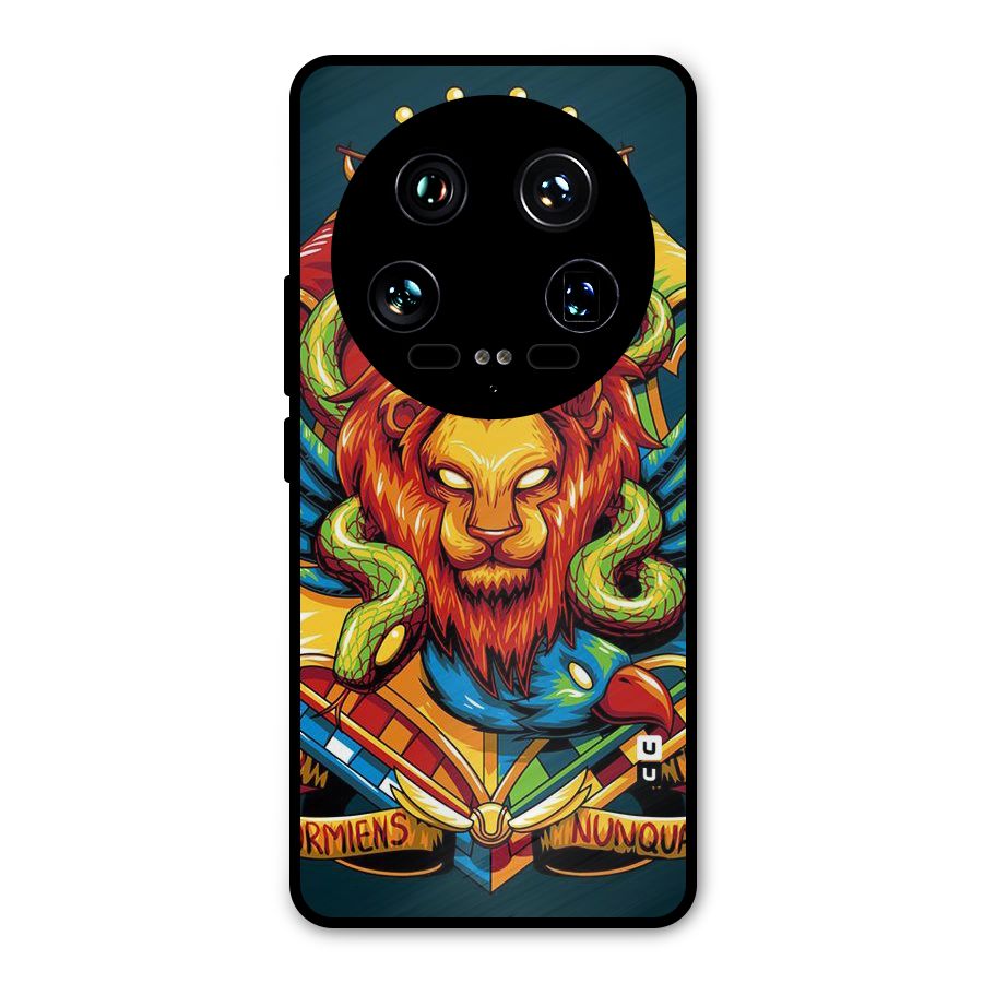 Animal Art Metal Back Case for Xiaomi 14 Ultra
