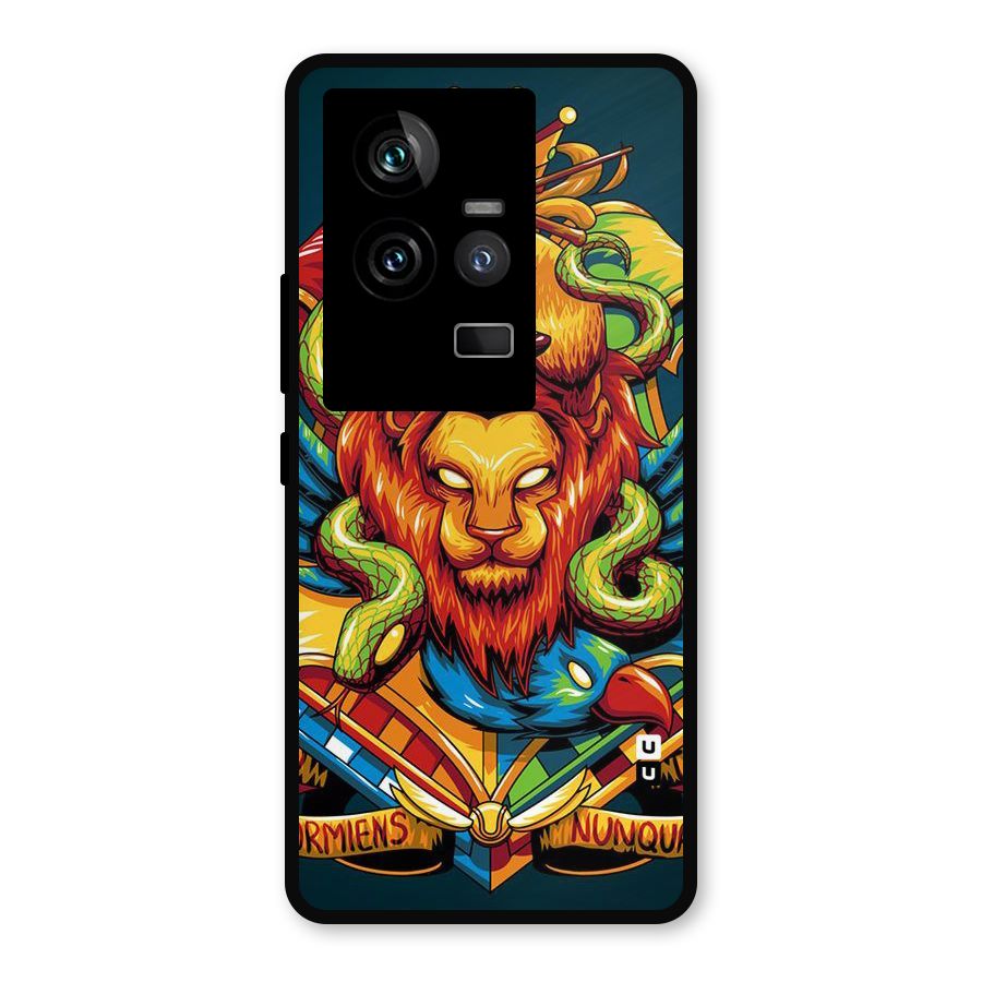 Animal Art Metal Back Case for iQOO 11 5G