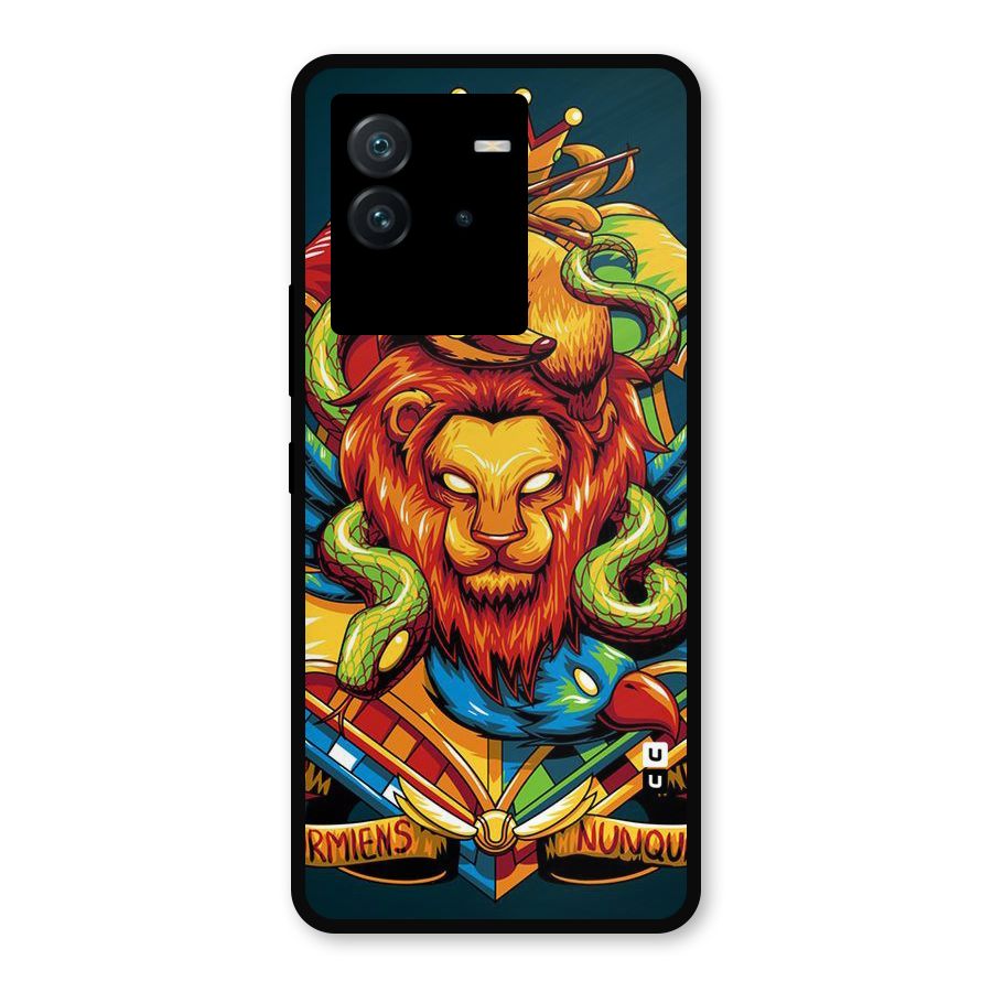 Animal Art Metal Back Case for iQOO Neo 6 5G
