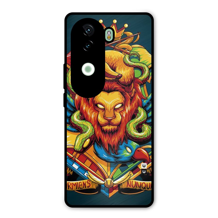Animal Art Metal Back Case for iQOO Z9s