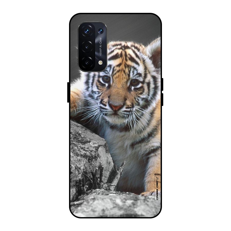 Animal Beauty Metal Back Case for Oppo A74 5G
