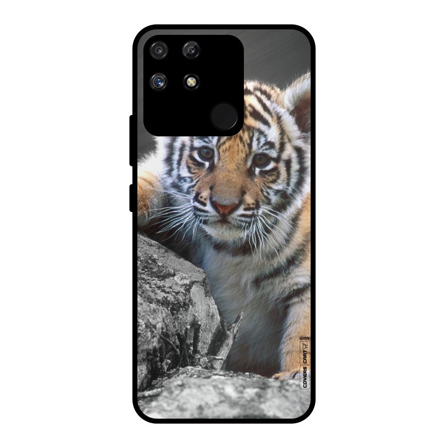 Animal Beauty Metal Back Case for Realme Narzo 50A