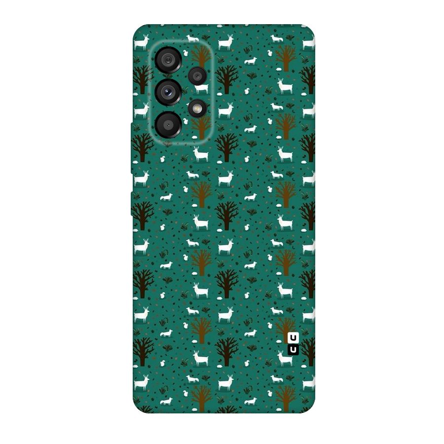 Animal Grass Pattern Original Polycarbonate Back Case for Galaxy A53 5G