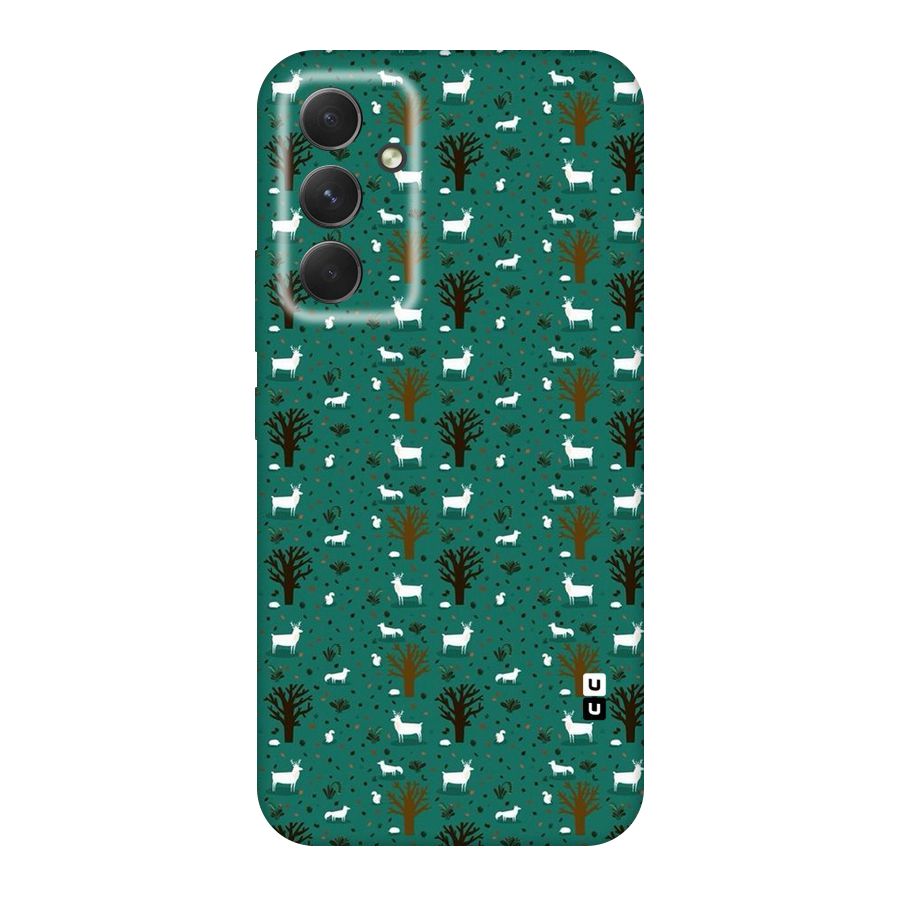 Animal Grass Pattern Original Polycarbonate Back Case for Galaxy A54