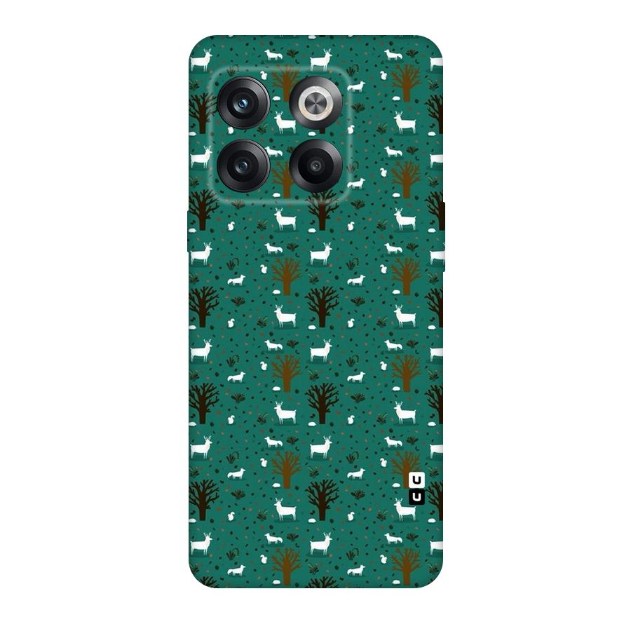 Animal Grass Pattern Original Polycarbonate Back Case for OnePlus 10T