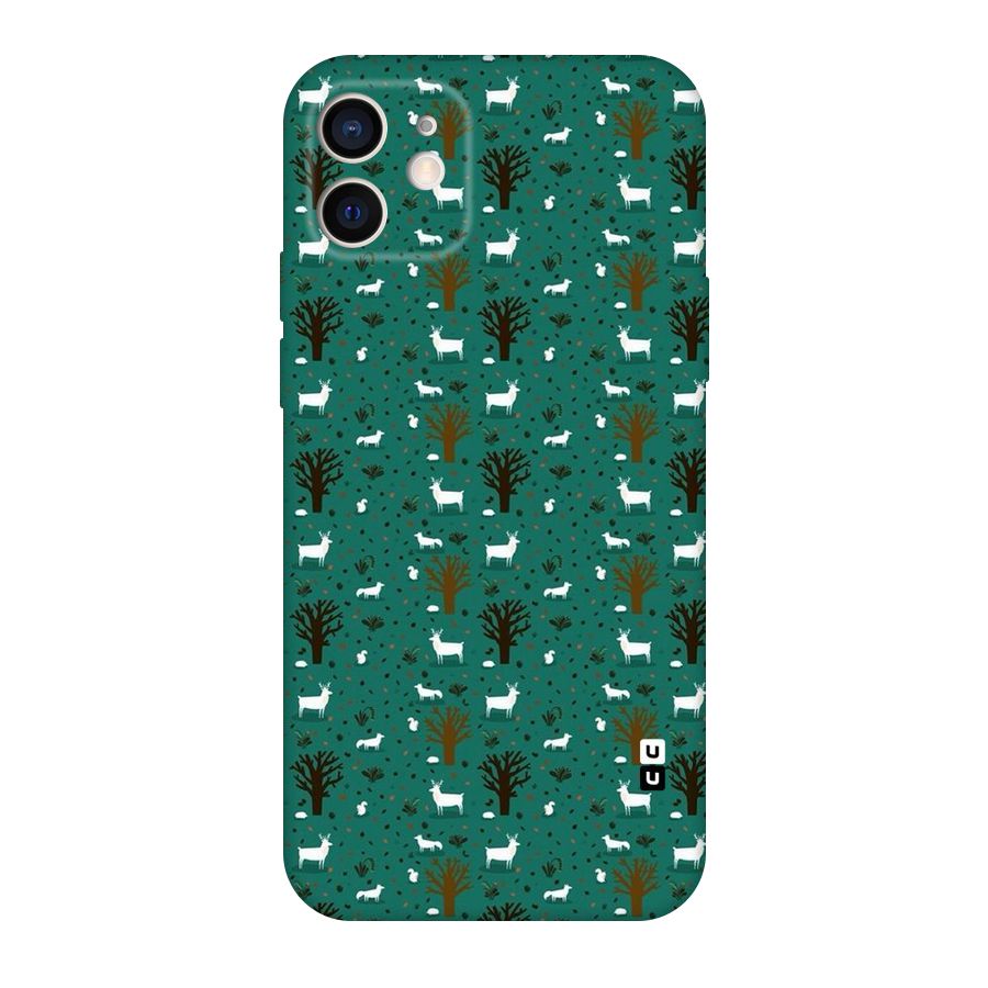 Animal Grass Pattern Original Polycarbonate Back Case for iPhone 12