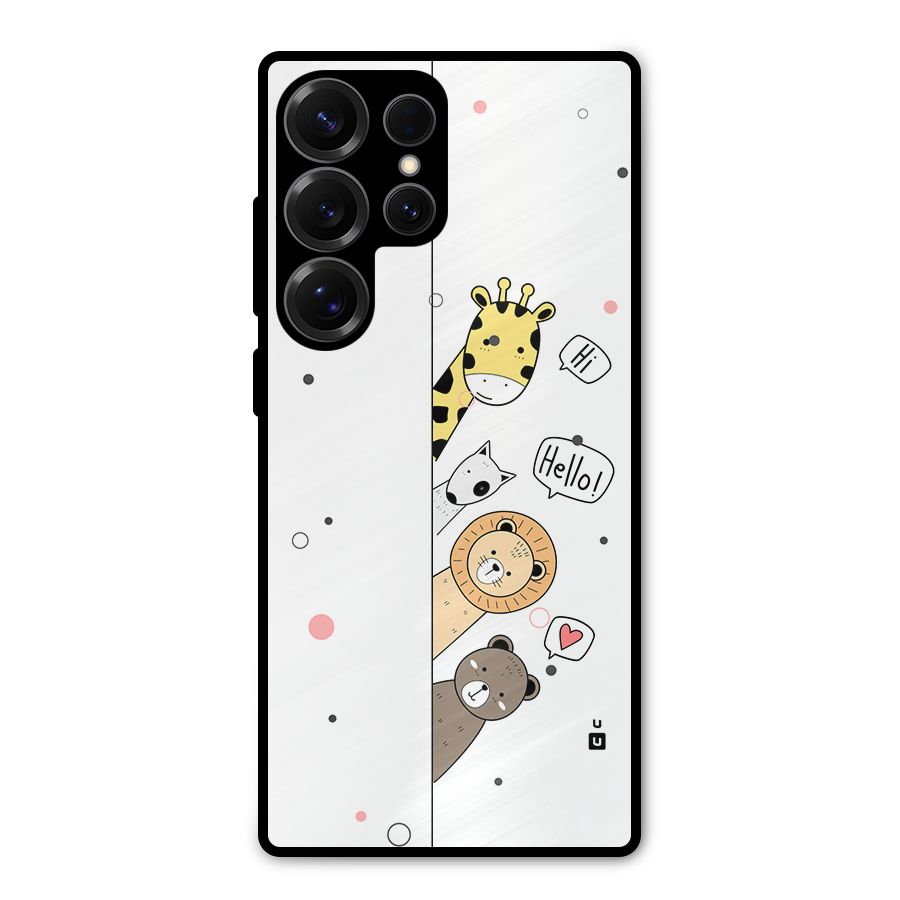Animal Greetings Metal Back Case for Galaxy S25 Ultra