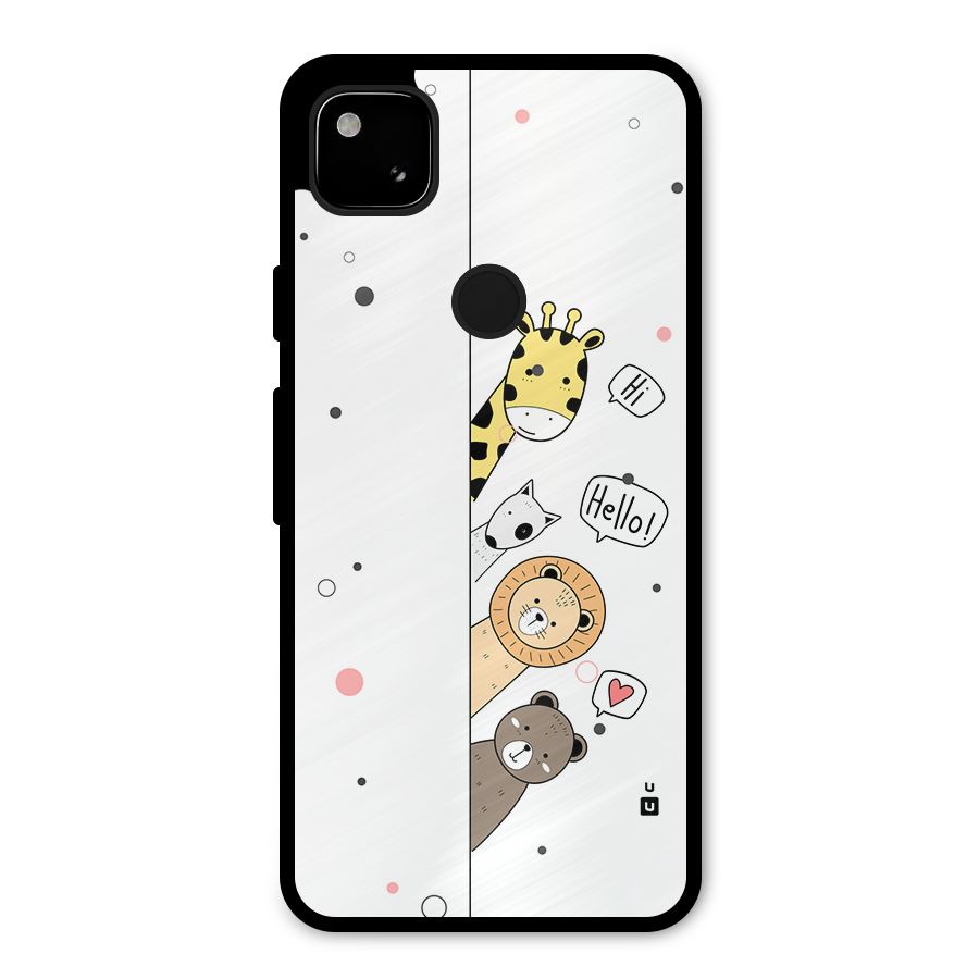 Animal Greetings Metal Back Case for Google Pixel 4a