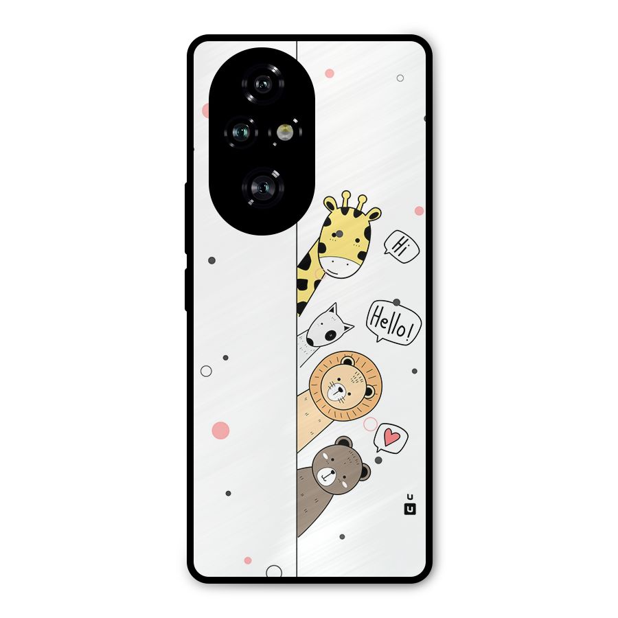 Animal Greetings Metal Back Case for Honor 200 Pro