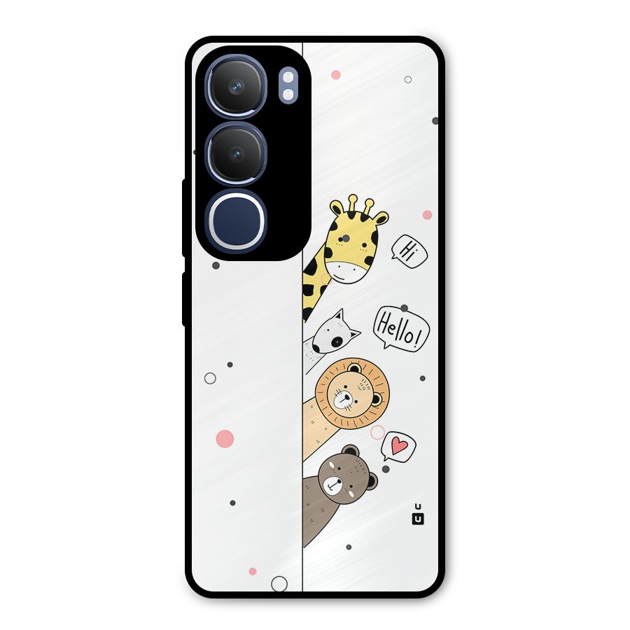 Animal Greetings Metal Back Case for Vivo Y29