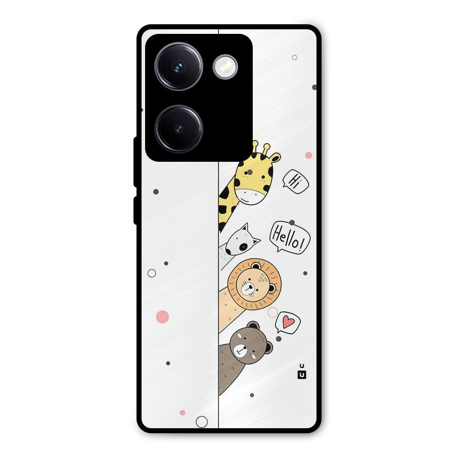 Animal Greetings Metal Back Case for Vivo Y300 Plus