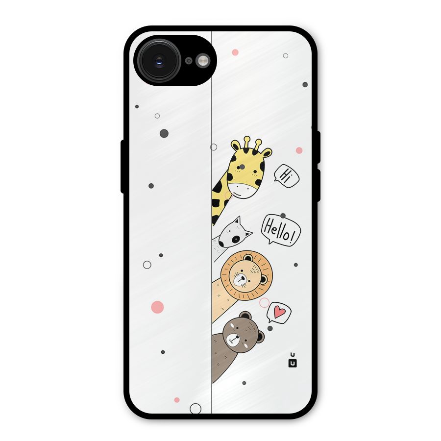 Animal Greetings Metal Back Case for iPhone 16e
