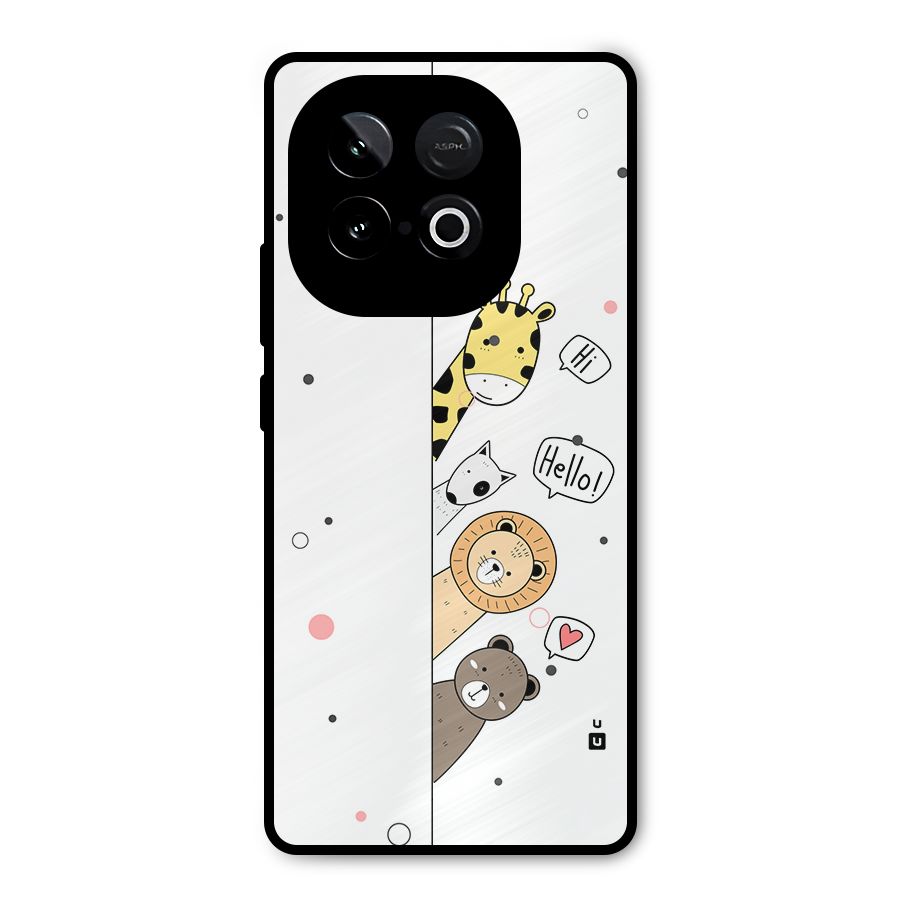 Animal Greetings Metal Back Case for iQOO Neo 10