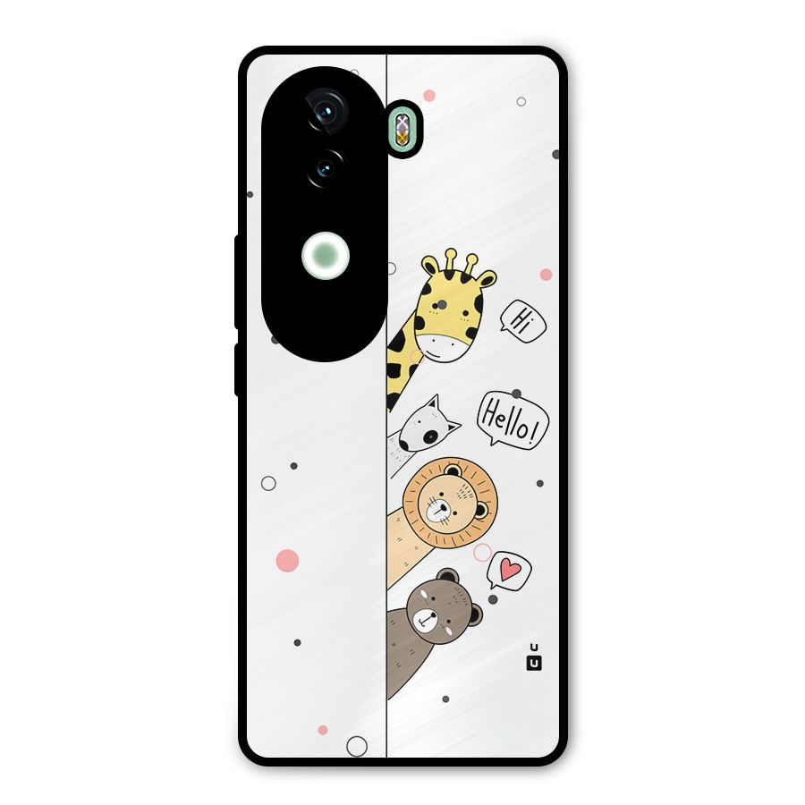 Animal Greetings Metal Back Case for iQOO Z9s