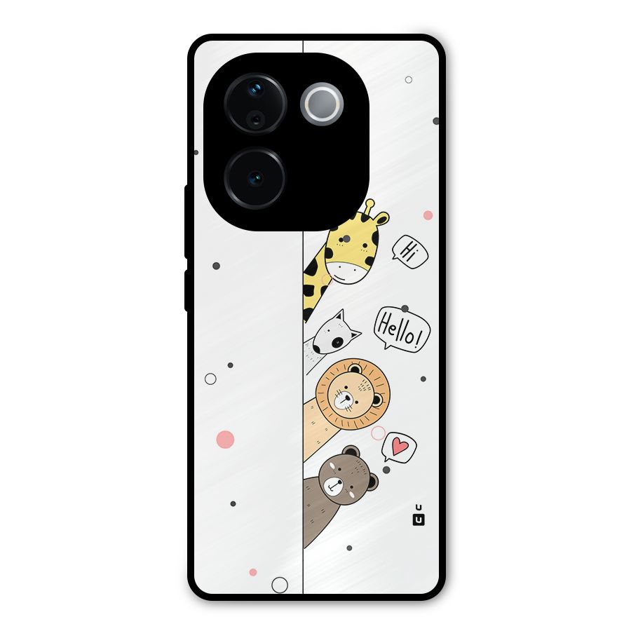 Animal Greetings Metal Back Case for iQOO Z9s Pro