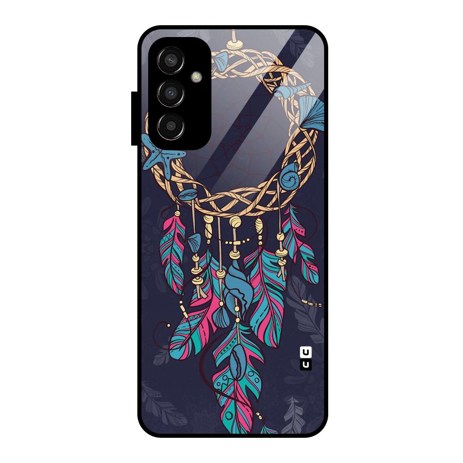 Animated Dream Catcher Glass Back Case for Galaxy F13