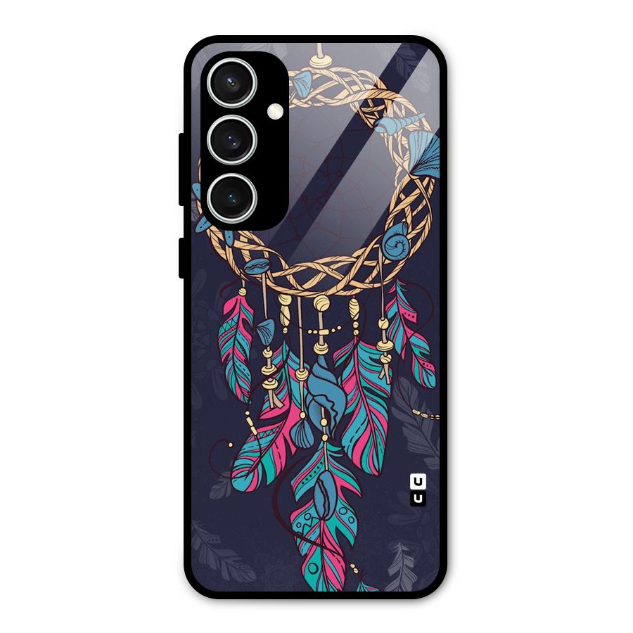 Animated Dream Catcher Glass Back Case for Galaxy S23 FE