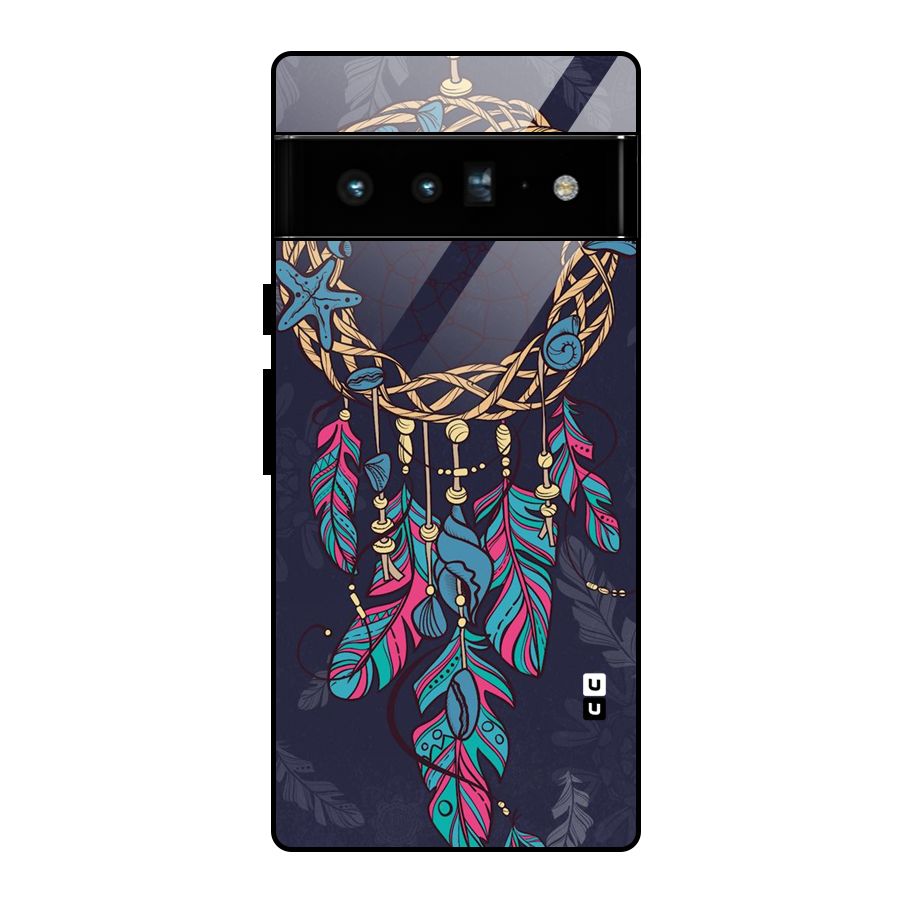 Animated Dream Catcher Glass Back Case for Google Pixel 6 Pro