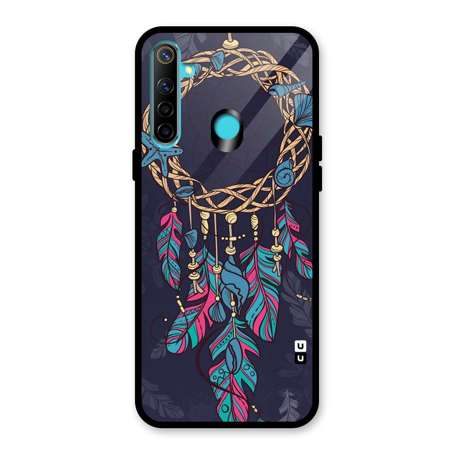 Animated Dream Catcher Glass Back Case for Realme 5