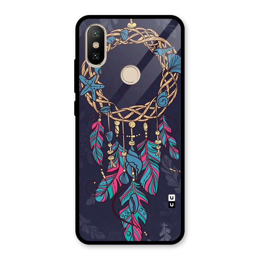 Animated Dream Catcher Glass Back Case for Redmi A2