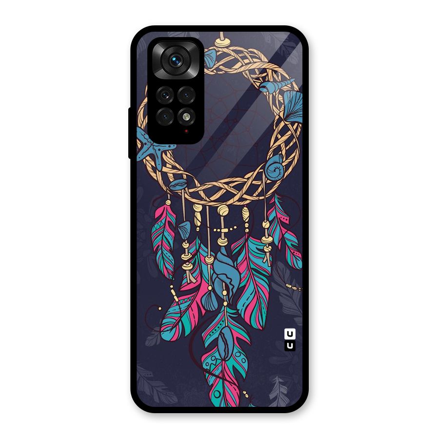 Animated Dream Catcher Glass Back Case for Redmi Note 11S