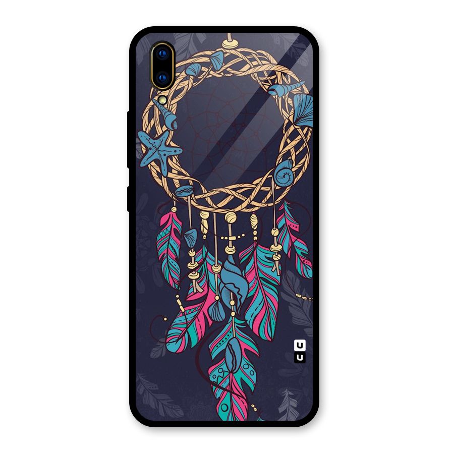 Animated Dream Catcher Glass Back Case for Vivo V11 Pro