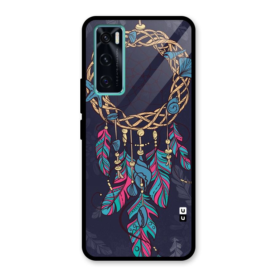 Animated Dream Catcher Glass Back Case for Vivo V20 SE