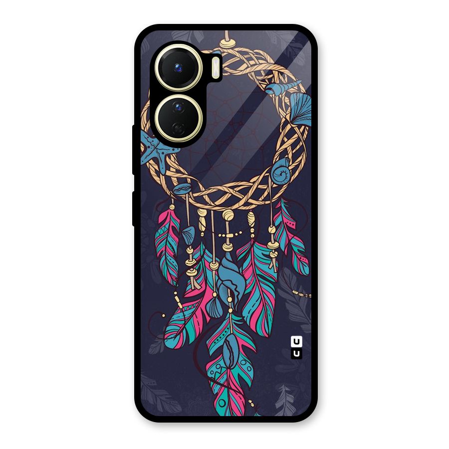 Animated Dream Catcher Glass Back Case for Vivo Y56