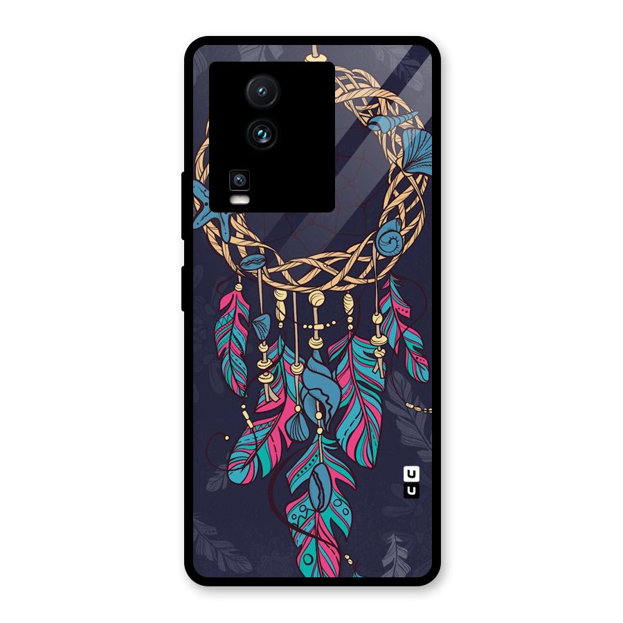 Animated Dream Catcher Glass Back Case for Vivo iQOO Neo 7