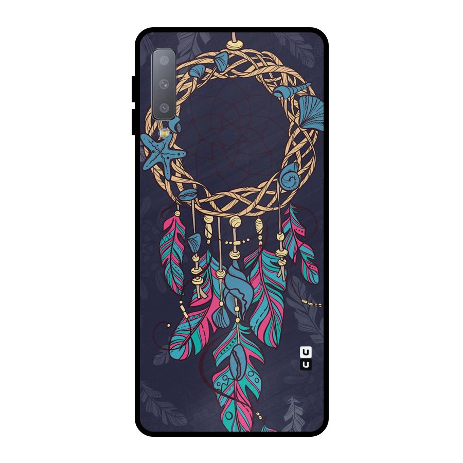 Animated Dream Catcher Metal Back Case for Galaxy A7 (2018)