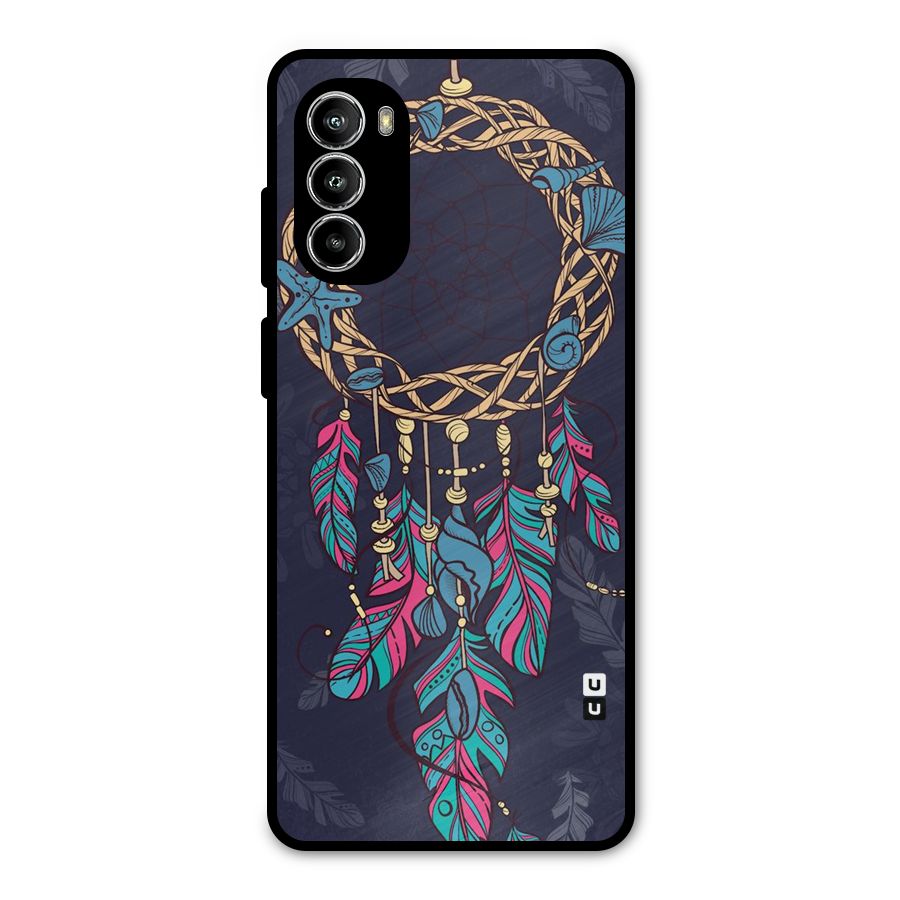Animated Dream Catcher Metal Back Case for Moto G52