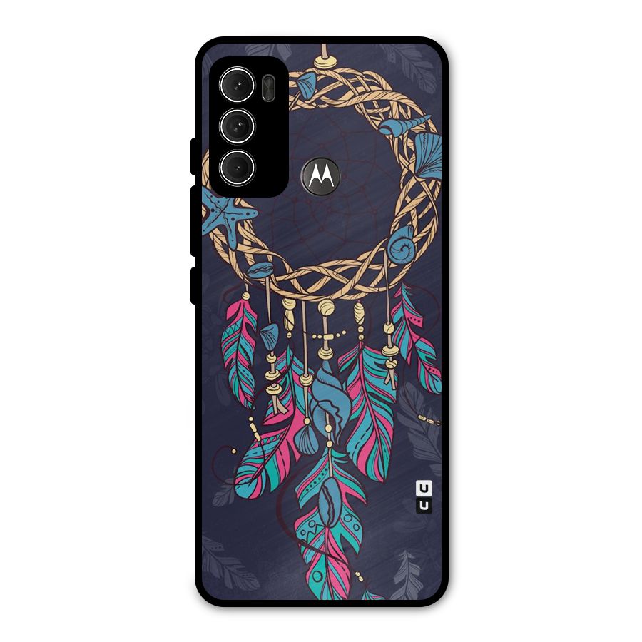Animated Dream Catcher Metal Back Case for Moto G60
