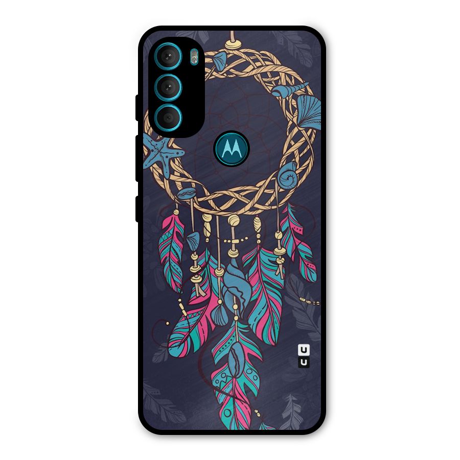Animated Dream Catcher Metal Back Case for Moto G71 5G
