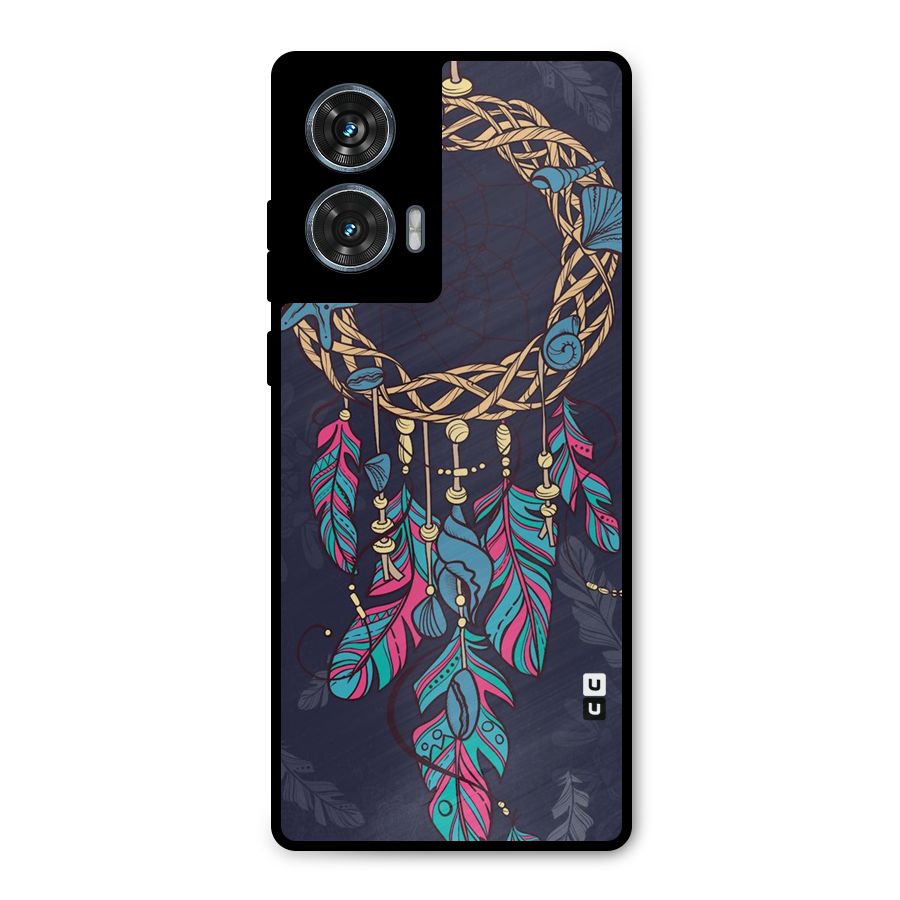 Animated Dream Catcher Metal Back Case for Motorola Edge 50 Fusion