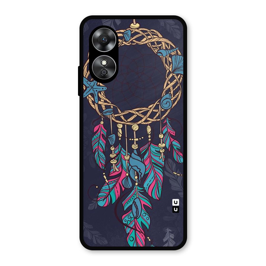 Animated Dream Catcher Metal Back Case for Oppo A17