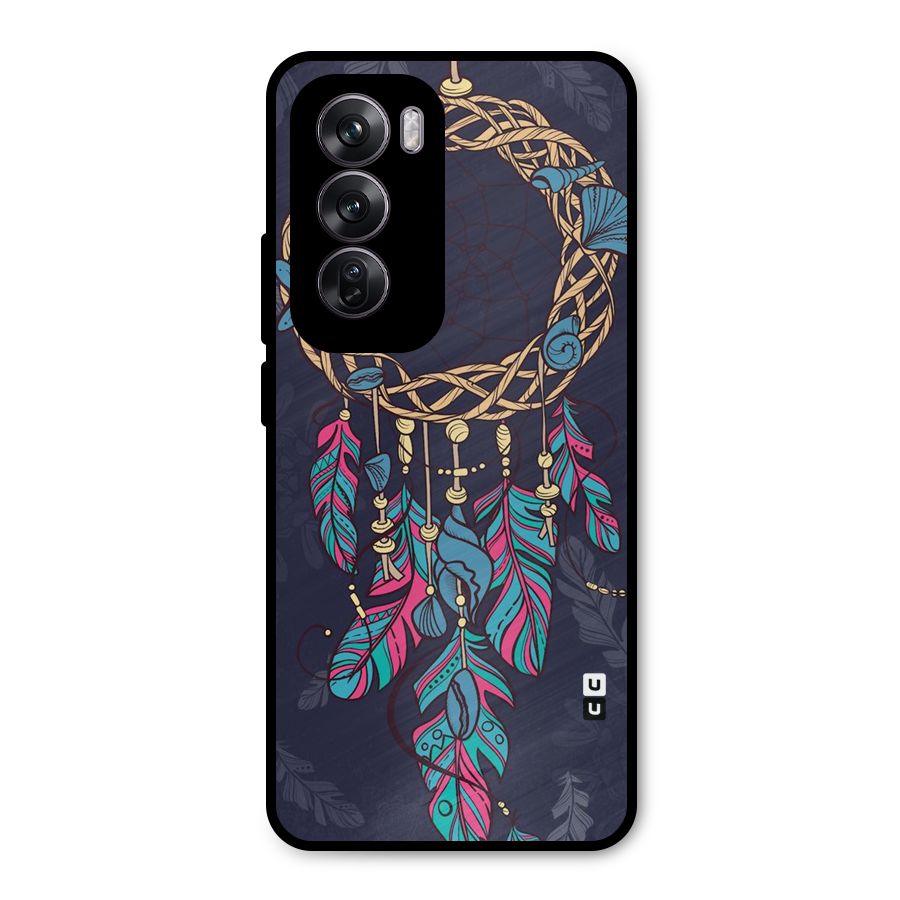 Animated Dream Catcher Metal Back Case for Oppo Reno12 Pro