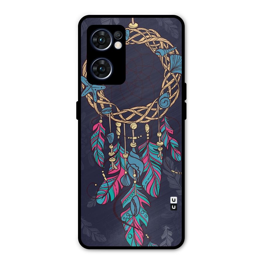 Animated Dream Catcher Metal Back Case for Oppo Reno7 5G