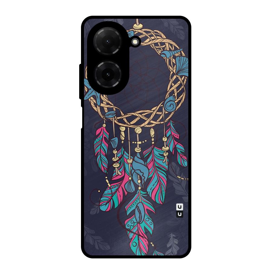 Animated Dream Catcher Metal Back Case for Poco C71